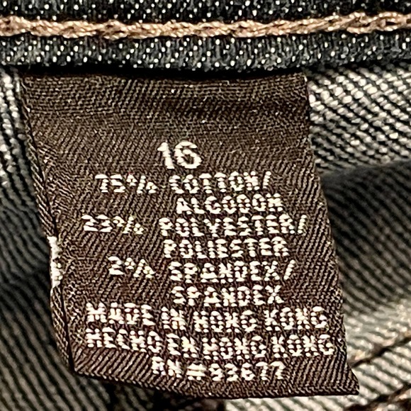 Mixit Blue Denim Capri Pants Stretch Women's 16 D11-841 - Picture 8 of 9